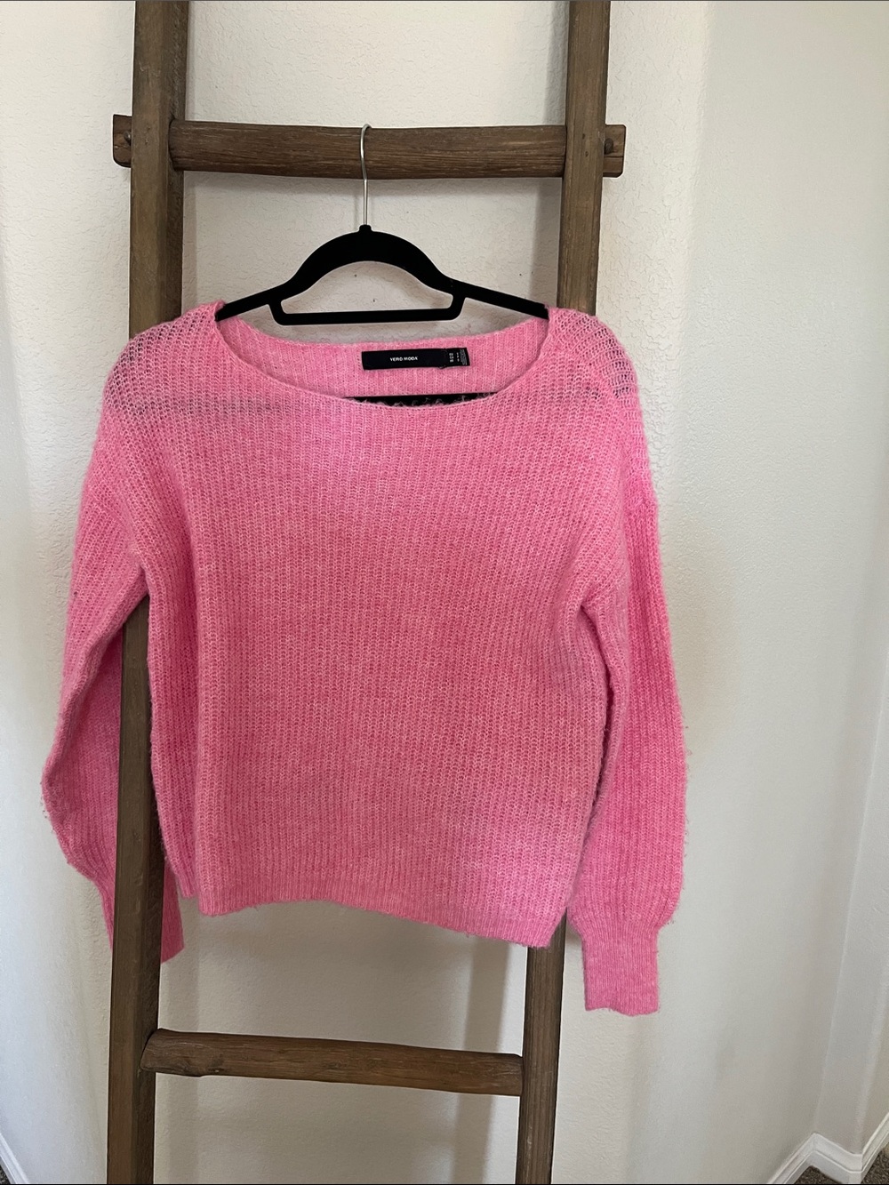 Vero Moda Bubblegum Pink Crewneck Knit Sweater